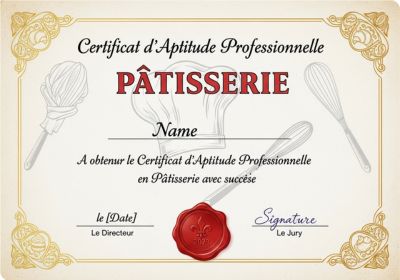 Les détails de la formation CAP pâtissier